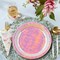 8 Count Iridescent Pink Paper Dinner Plates 9" Shiny Rainbow Plates for Unicorn & Mermaid Birthday Parties